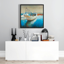 Framed 24 x 24 - Fishing boat