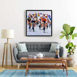 Framed 24 x 24 - Cycling competition