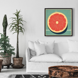 Framed 24 x 24 - Grapefruit
