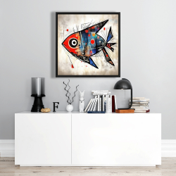 Framed 24 x 24 - Fish gaze