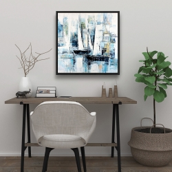 Framed 24 x 24 - Industrial style boats