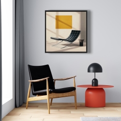 Framed 24 x 24 - Minimalist relaxation