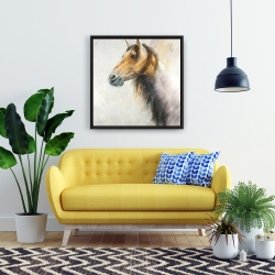 Framed 24 x 24 - Wild horse