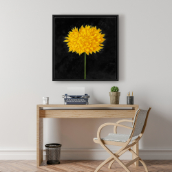 Encadré 24 x 24 - Chrysanthème jaune