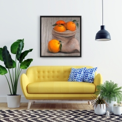 Framed 24 x 24 - Bag of oranges