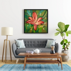 Framed 24 x 24 - Blaze tiger lilies