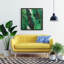 Encadré 24 x 24 - Feuilles de plantes exotiques