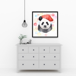 Encadré 24 x 24 - Panda artiste