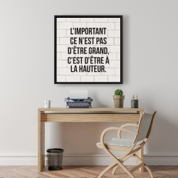 Encadré 24 x 24 - L'important ce n'est pas d'être grand...