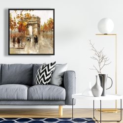 Encadré 24 x 24 - Arc de triomphe en automne