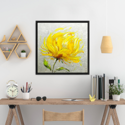 Encadré 24 x 24 - Fleur jaune touffue