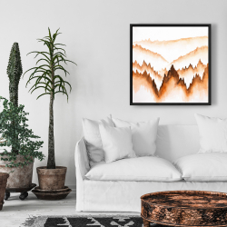 Framed 24 x 24 - Mountain of large fir trees