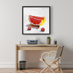 Framed 24 x 24 - Grapefruit slices