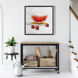 Framed 24 x 24 - Grapefruit slice