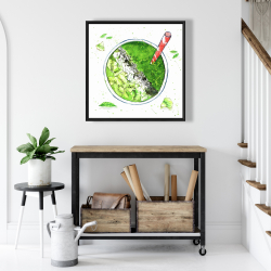 Framed 24 x 24 - Green smoothie