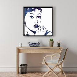 Encadré 24 x 24 - Audrey hepburn: cigarillo