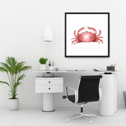 Framed 24 x 24 - Crab