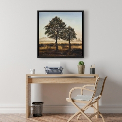 Framed 24 x 24 - Trees in the countryside