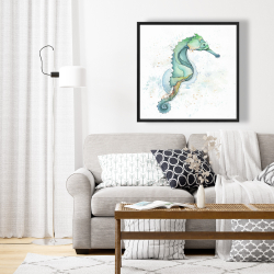 Framed 24 x 24 - Sea horse