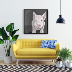 Framed 24 x 24 - Little piglet