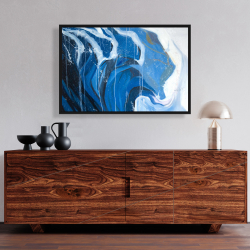 Framed 24 x 36 - Abstract wave in motion