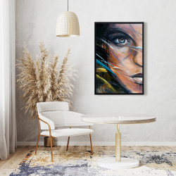 Encadré 24 x 36 - Visage de femme coloré