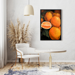 Framed 24 x 36 - Fresh oranges