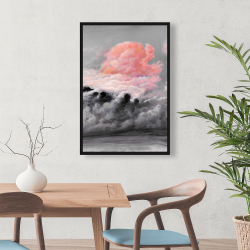 Encadré 24 x 36 - Nuages roses