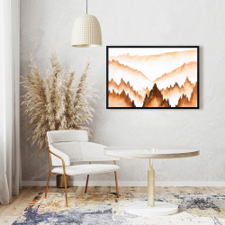 Framed 24 x 36 - Mountain of large fir trees