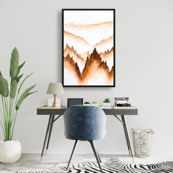 Framed 24 x 36 - Mountain of large fir trees