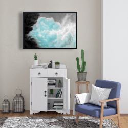 Framed 24 x 36 - Turquoise clouds