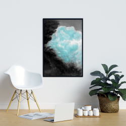 Framed 24 x 36 - Turquoise clouds