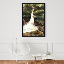 Framed 24 x 36 - Watercolor waterfalls