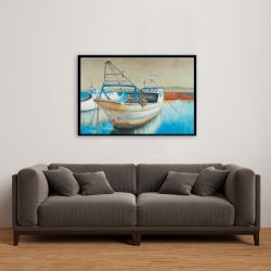 Framed 24 x 36 - Fishing boat