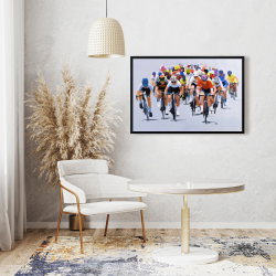 Framed 24 x 36 - Cycling competition