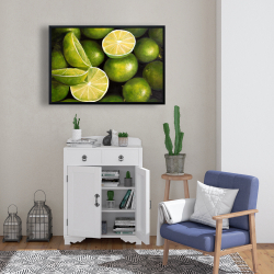 Framed 24 x 36 - Basket of limes