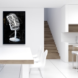 Framed 24 x 36 - Microphone