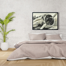 Framed 24 x 36 - Vintage aircraft