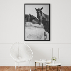 Framed 24 x 36 - Horses lover