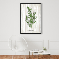 Framed 24 x 36 - Tarragon on wood