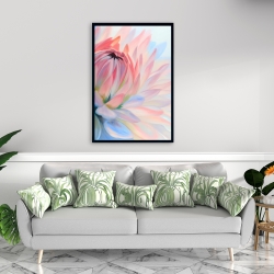 Encadré 24 x 36 - Fleur de lotus pastel