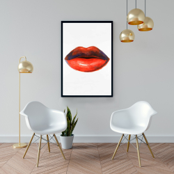 Framed 24 x 36 - Red lipstick