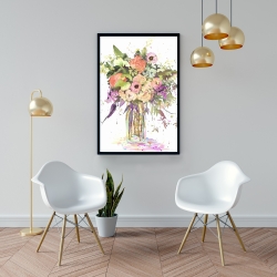 Framed 24 x 36 - Romantic bouquet