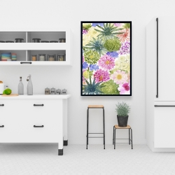 Encadré 24 x 36 - Ensemble de fleurs exotiques