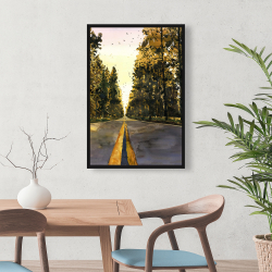 Framed 24 x 36 - Long road