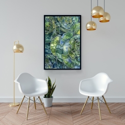 Framed 24 x 36 - Abstract succulents