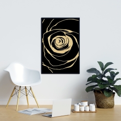 Encadré 24 x 36 - Rose noire