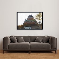 Framed 24 x 36 - Le château de frontenac in autumn