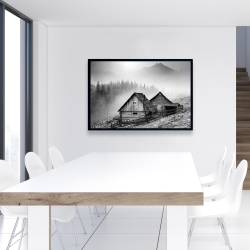 Framed 24 x 36 - Mountain carpathian village