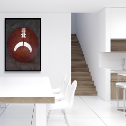 Framed 24 x 36 - Football ball